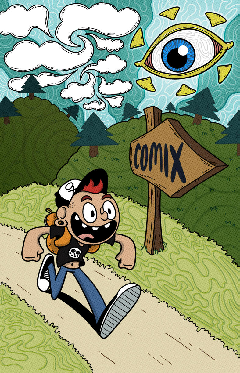 Inner Cover Illustration for Xomik Bük Issue 3